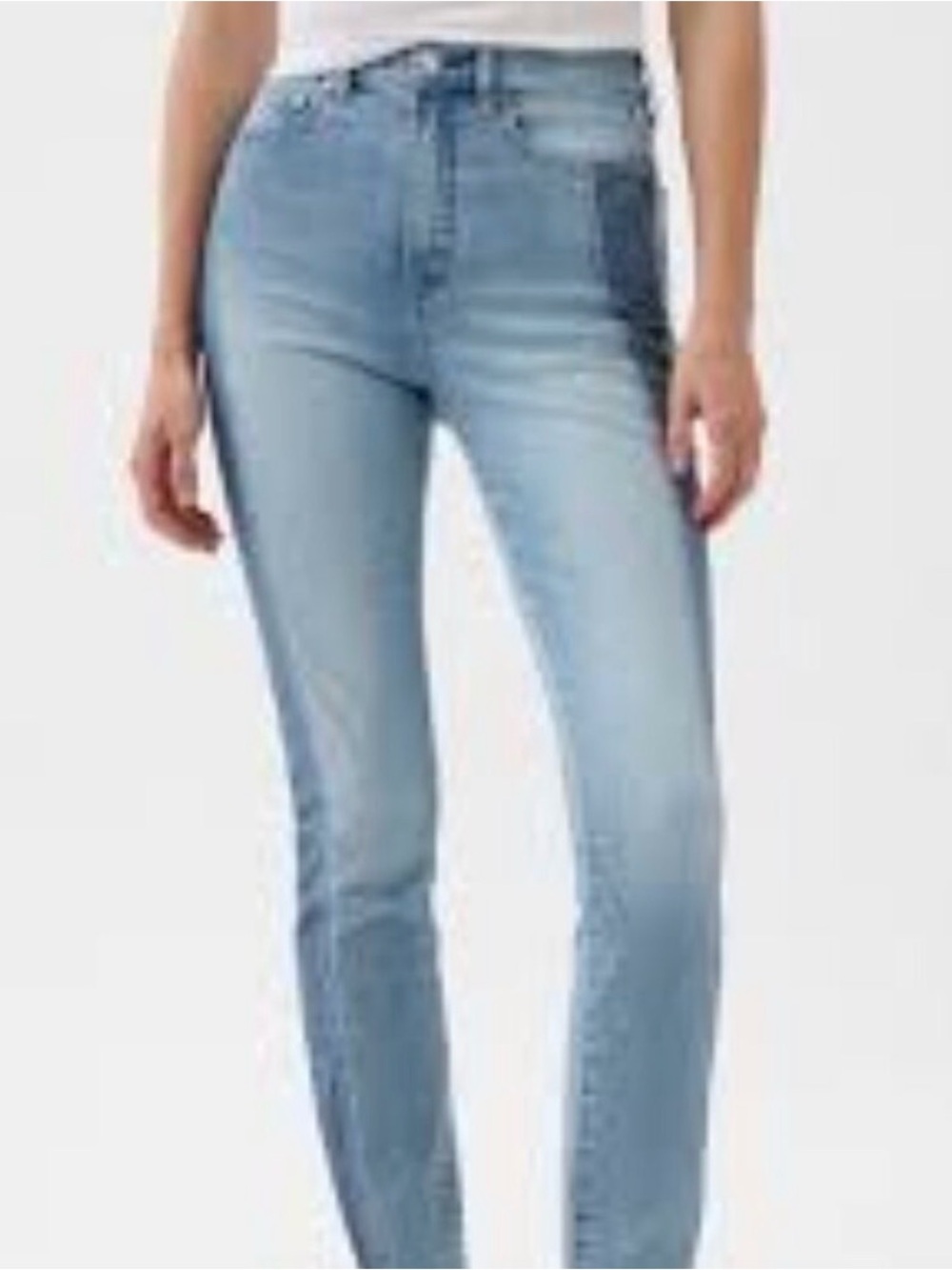 GAP Women’s Two-Tone Light & Medium Blue Skinny Jeans